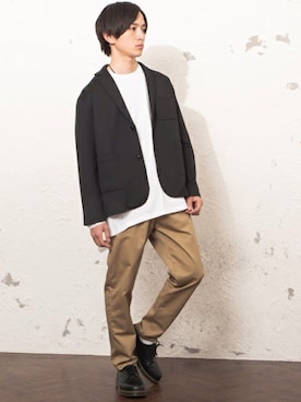 「MinoriTY（マイノリティ）のアイテム（ジャケット/アウター）」を使った、REONさん（メンズ・173cm）の冬コーディネート