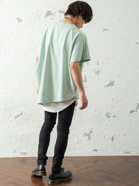 「レイヤードstyle」｜REONさん（メンズ・173cm）の夏コーディネート