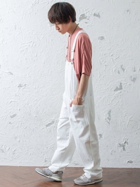 「MinoriTY（マイノリティ）のアイテム（オールインワン・サロペット）」を使った、REONさん（メンズ・173cm）の夏コーディネート