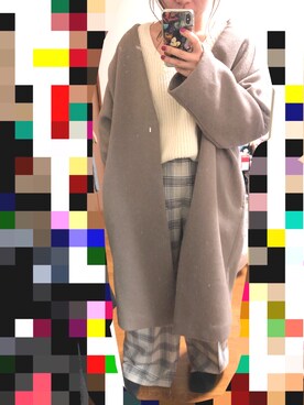 「KBF+」｜「アイテム（その他アウター）」を使った、もとさん（レディース・155cm）の冬コーディネート