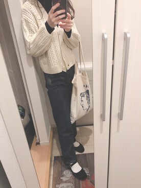 「SVEC（シュベック）のカンフーシューズ kung fu Shoes / ストラップパンプス（バレエシューズ）」を使った、ねむいさん（レディース・155cm）の秋コーディネート