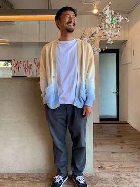 「Saturdays NYC（サタデーズ ニューヨークシティ ）のアイテム（その他パンツ）」を使った、Yu-jiさん（メンズ・170cm）の春コーディネート