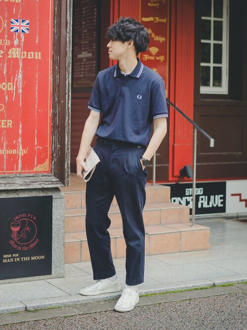 vivaceさんの「FRED PERRY / フレッドペリー M12N POLO SHIRT（FRED PERRY）」を使ったコーディネート