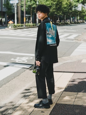 「DIGG（ディグ）のアイテム」を使った、三木 克海さん（メンズ・175cm）の秋コーディネート