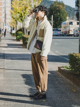 「417 EDIFICE（フォーワンセブンエディフィス）のアイテム」を使った、三木 克海さん（メンズ・175cm）の冬コーディネート