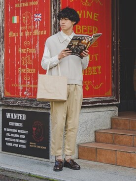 「417 EDIFICE（フォーワンセブンエディフィス）のアイテム」を使った、三木 克海さん（メンズ・175cm）の冬コーディネート