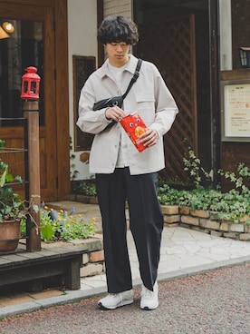 「417 EDIFICE（フォーワンセブンエディフィス）のアイテム」を使った、三木 克海さん（メンズ・175cm）の春コーディネート