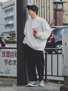 「417 EDIFICE（フォーワンセブンエディフィス）のアイテム」を使った、三木 克海さん（メンズ・175cm）の春コーディネート