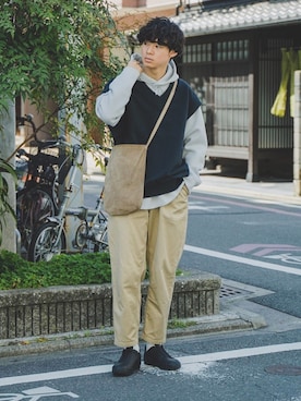「417 EDIFICE（フォーワンセブンエディフィス）のアイテム」を使った、三木 克海さん（メンズ・175cm）の春コーディネート