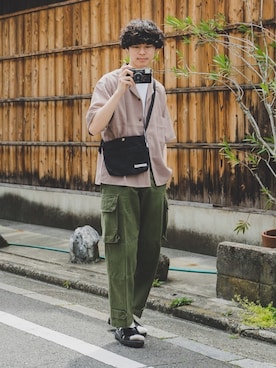 「BENCH（ベンチ）のアイテム（シューズ）」を使った、三木 克海さん（メンズ・175cm）の春コーディネート