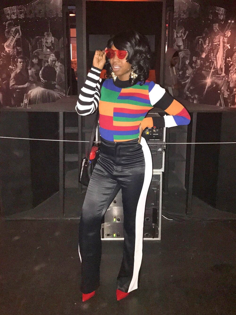 「daytonight、colorblock、UNIF、RETRO GIRL」｜「UNIFのアイテム（ニット/セーター、その他）」を使った、Kazmik さん（レディース・160cm）の春コーディネートの1枚目の写真
