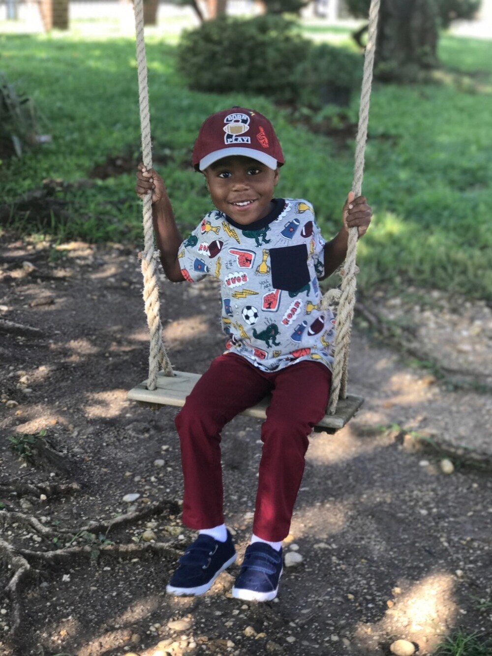 「boy、sports」｜「GYMBOREEのアイテム（Tシャツ/カットソー、その他）」を使った、Kazmik さん（キッズ・61cm）の秋コーディネートの1枚目の写真