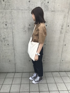 「handmade」｜「アイテム（アナログ腕時計）」を使った、mmmさん（レディース・158cm）の春コーディネート