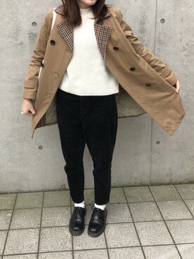 「ELLE（エル）のアイテム（ジャケット/アウター）」を使った、mmmさん（レディース・158cm）の秋コーディネート