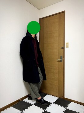「my beautiful landlet（マイビューティフルランドレット）のアイテム（スウェット）」を使った、ittokuさん（メンズ・183cm）の冬コーディネート