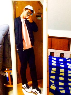 「Right-on（ライトオン）のアイテム（MA-1）」を使った、A$Uさん（メンズ・173cm）の冬コーディネート