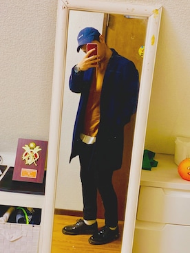 「WEGO（ウィゴー）のWEGO/スラブワッフルラウンドロングタンクトップ（タンクトップ）」を使った、A$Uさん（メンズ・173cm）の冬コーディネート