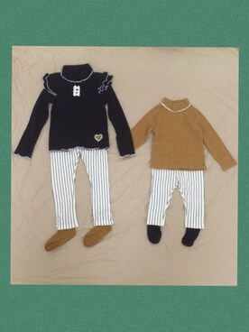 「コーデ記録」｜RintoSaku33さん（キッズ・90cm）の秋コーディネート