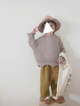 「CIBONE（シボネ）のアイテム」を使った、yuuuさん（キッズ・90cm）の冬コーディネート