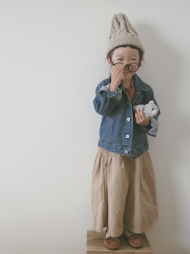 「ROPE' PICNIC（ロペピクニック）のアイテム（ジャケット/アウター）」を使った、yuuuさん（キッズ・90cm）の秋コーディネート