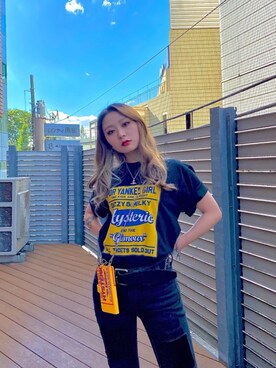 「90'sコーデ」｜「アイテム（PC・スマホグッズ/家電）」を使った、Kiminoさん（レディース・154cm）の夏コーディネート