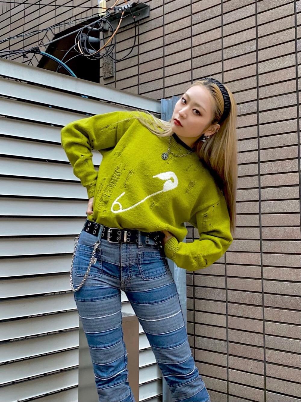 HYSTERIC GLAMOUR（ヒステリックグラマー）の「SAFETY PIN編込 プル