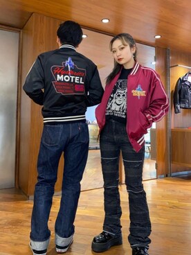 「90'sコーデ」｜「アイテム（ブルゾン）」を使った、Kiminoさん（レディース・154cm）の春コーディネート