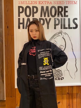 「ﾋﾞｯｸﾞｼﾙｴｯﾄ」｜「アイテム（シャツワンピース）」を使った、Kiminoさん（レディース・154cm）の春コーディネート