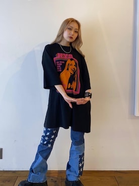 「ﾋﾞｯｸﾞｼﾙｴｯﾄ」｜「アイテム（ワンピース/ドレス）」を使った、Kiminoさん（レディース・154cm）の春コーディネート