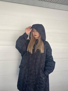 「ロックコーデ」｜「アイテム（その他アウター）」を使った、Kiminoさん（レディース・154cm）の秋コーディネート
