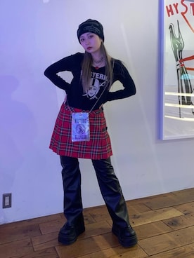 「アイテム（トートバッグ、シルバー系）」を使った、Kiminoさん（レディース・154cm）の冬コーディネート