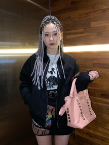 HYSTERIC GLAMOUR FLARE WOMAN ZIPブルゾン HYSTERIC GLAMOUR（ヒステリックグラマー）の「FLARE WOMAN ZIP