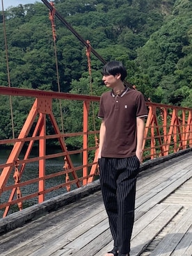 「temptation（テンプテーション）のアイテム（パンツ）」を使った、おれさん（メンズ・186cm）の夏コーディネート