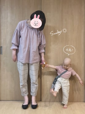 「LAGOM（LAGOM）のアイテム」を使った、larme⌘さん（キッズ・80cm）の春コーディネート