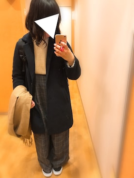 「archives（アルシーヴ）のアイテム（チェスターコート）」を使った、ayari*さん（レディース・151cm）の春コーディネート