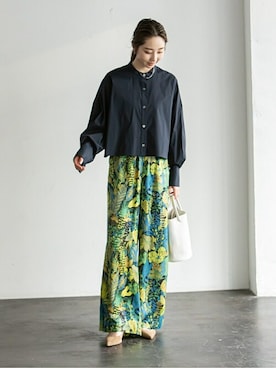 「H.V.F.N（ハブファン）のアイテム」を使った、りなさん（レディース・164cm）の冬コーディネート