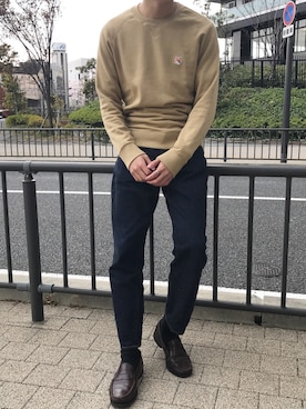 あべじゅんやさん(メンズ・182cm)の冬コーディネート