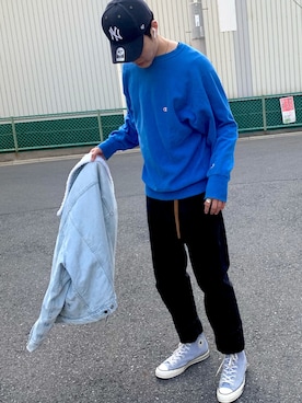 あべじゅんやさん（メンズ・182cm）の春コーディネート