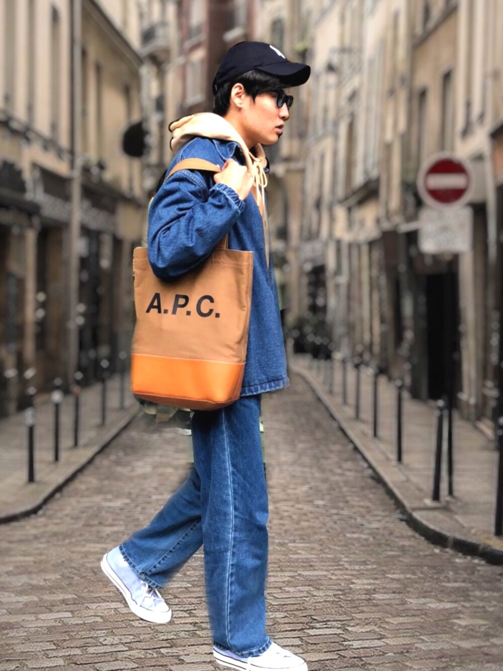 A.P.C. Axelle Logo Tote Bag