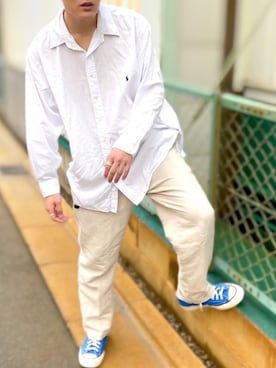 あべじゅんやさん（メンズ・182cm）の春コーディネート