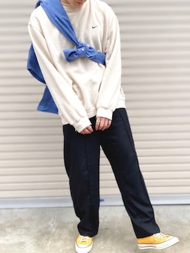 あべじゅんやさん(メンズ・182cm)の春コーディネート