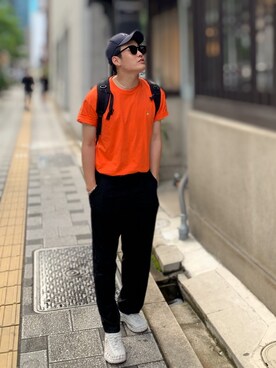 あべじゅんやさん（メンズ・182cm）の夏コーディネート