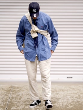 あべじゅんやさん(メンズ・182cm)の夏コーディネート