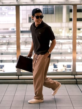 あべじゅんやさん(メンズ・182cm)の秋コーディネート