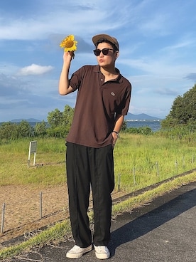 あべじゅんやさん(メンズ・182cm)の秋コーディネート