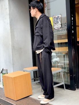 あべじゅんやさん（メンズ・182cm）の秋コーディネート