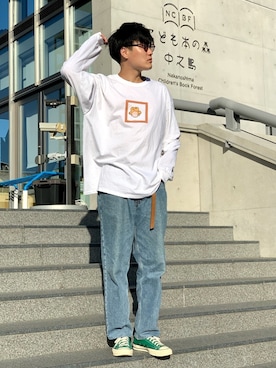 あべじゅんやさん（メンズ・182cm）の秋コーディネート