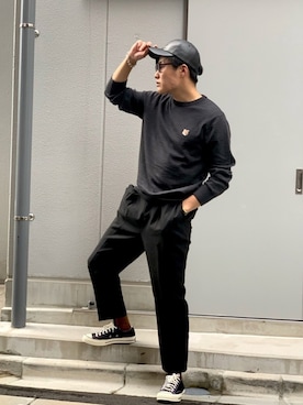 あべじゅんやさん(メンズ・182cm)の秋コーディネート