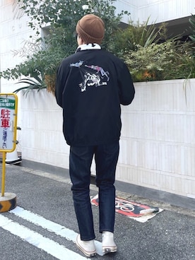 あべじゅんやさん（メンズ・182cm）の秋コーディネート