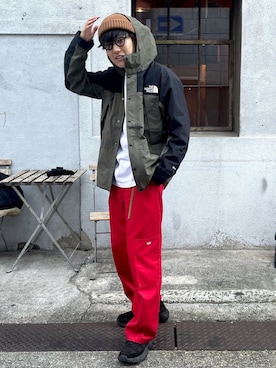 あべじゅんやさん（メンズ・182cm）の冬コーディネート